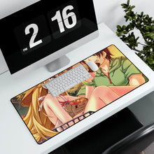 Load image into Gallery viewer, Monogatari (Series) Mouse Pad (Desk Mat) With Laptop