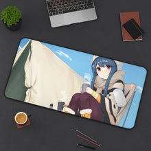 Load image into Gallery viewer, Laid-Back Camp Mouse Pad (Desk Mat) On Desk
