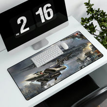 Load image into Gallery viewer, Roy flying Skull Leader with SDF1 in background Mouse Pad (Desk Mat)