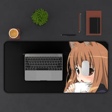 Load image into Gallery viewer, Spice And Wolf Mouse Pad (Desk Mat) With Laptop