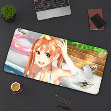 Load image into Gallery viewer, Aho Girl Mouse Pad (Desk Mat) On Desk