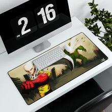 Load image into Gallery viewer, Saitama Mouse Pad (Desk Mat) With Laptop