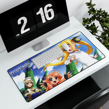 Load image into Gallery viewer, Magical Girl Lyrical Nanoha Mouse Pad (Desk Mat) With Laptop