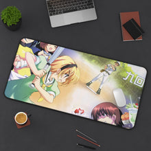 Load image into Gallery viewer, When They Cry Furude Rika, Sonozaki Mion, Maebara Keiichi Mouse Pad (Desk Mat) On Desk