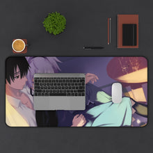 Load image into Gallery viewer, Darker Than Black Hei, Yin Mouse Pad (Desk Mat) With Laptop