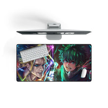 Load image into Gallery viewer, My Hero Academia Izuku Midoriya, All Might Mouse Pad (Desk Mat) On Desk