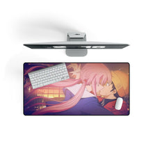 Load image into Gallery viewer, Mirai Nikki Yuno Gasai, Yukiteru Amano Mouse Pad (Desk Mat) On Desk