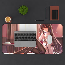 Load image into Gallery viewer, Utaha Kasumigaoka Mouse Pad (Desk Mat) With Laptop