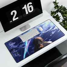 Load image into Gallery viewer, Your Name. Mouse Pad (Desk Mat) With Laptop