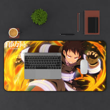 Load image into Gallery viewer, Fire Force Shinra Kusakabe Mouse Pad (Desk Mat) With Laptop