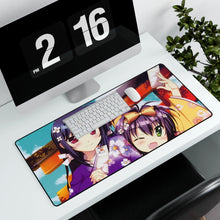 Load image into Gallery viewer, Magical Girl Lyrical Nanoha Mouse Pad (Desk Mat) With Laptop