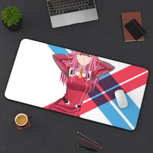 Load image into Gallery viewer, Zero Two Mouse Pad (Desk Mat) On Desk