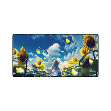 Load image into Gallery viewer, Anime School Girl Sun Flower Mouse Pad (Desk Mat)