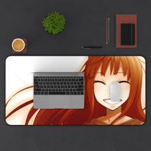 Load image into Gallery viewer, Spice And Wolf Mouse Pad (Desk Mat) With Laptop