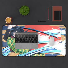 Load image into Gallery viewer, Giyuu Tomioka Mouse Pad (Desk Mat) With Laptop
