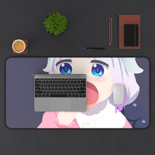 Load image into Gallery viewer, Miss Kobayashi's Dragon Maid Kanna Kamui, Kobayashi San Chi No Maid Dragon Mouse Pad (Desk Mat) With Laptop
