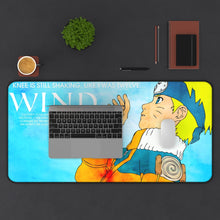 Load image into Gallery viewer, Naruto Wind Mouse Pad (Desk Mat) With Laptop