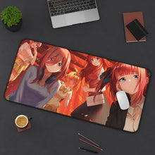 Load image into Gallery viewer, The Quintessential Quintuplets Miku Nakano, Itsuki Nakano, Nino Nakano, Yotsuba Nakano, Ichika Nakano Mouse Pad (Desk Mat) On Desk