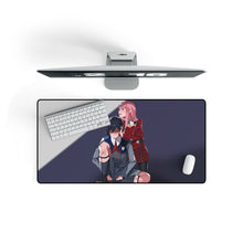 Load image into Gallery viewer, Zero Two and Hiro Mouse Pad (Desk Mat) On Desk