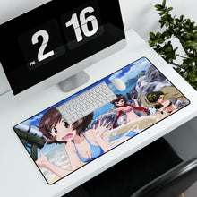 Load image into Gallery viewer, Girls und Panzer Mouse Pad (Desk Mat) With Laptop