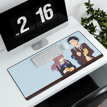 Load image into Gallery viewer, Koe No Katachi Mouse Pad (Desk Mat) With Laptop