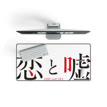 Load image into Gallery viewer, Love and Lies Mouse Pad (Desk Mat) On Desk