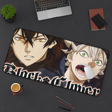 Load image into Gallery viewer, Black Clover Asta, Yuno Mouse Pad (Desk Mat) On Desk