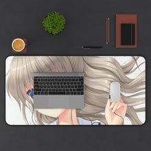 Load image into Gallery viewer, Nao Tomori Face Mouse Pad (Desk Mat) With Laptop