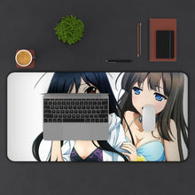 Load image into Gallery viewer, Accel World Kuroyukihime, Fuuko Kurasaki Mouse Pad (Desk Mat) With Laptop