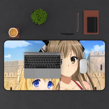 Load image into Gallery viewer, Amagi Brilliant Park Isuzu Sento, Latifa Fleuranza Mouse Pad (Desk Mat) With Laptop