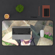 Load image into Gallery viewer, Hina Looks At The Sun Mouse Pad (Desk Mat) With Laptop