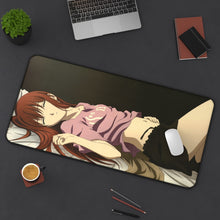 Load image into Gallery viewer, Makise Kurisu Mouse Pad (Desk Mat) On Desk