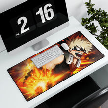 Load image into Gallery viewer, Katsuki Bakugou Mouse Pad (Desk Mat) With Laptop