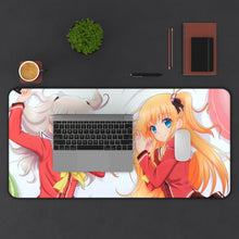 Load image into Gallery viewer, Charlotte Nao Tomori, Yusa Kurobane Mouse Pad (Desk Mat) With Laptop