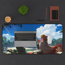 Load image into Gallery viewer, Kyojuro Rengoku Tanjiro Kamado Mouse Pad (Desk Mat) With Laptop