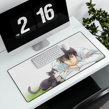 Load image into Gallery viewer, Haru & Subaru Mouse Pad (Desk Mat) With Laptop