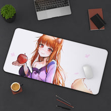 Load image into Gallery viewer, Spice And Wolf Mouse Pad (Desk Mat) On Desk