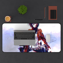 Load image into Gallery viewer, Mikasa Ackerman Mouse Pad (Desk Mat) With Laptop