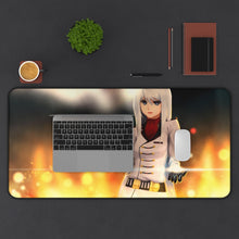 Load image into Gallery viewer, Priscilla Flames Mouse Pad (Desk Mat) With Laptop