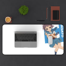 Load image into Gallery viewer, Yuki Mouse Pad (Desk Mat) With Laptop