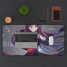 Load image into Gallery viewer, Touko Fukawa Mouse Pad (Desk Mat) With Laptop