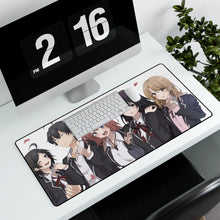 Load image into Gallery viewer, My Teen Romantic Comedy SNAFU Hachiman Hikigaya, Yukino Yukinoshita, Yui Yuigahama, Komachi Hikigaya Mouse Pad (Desk Mat) With Laptop