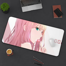 Load image into Gallery viewer, Darling In The FranXX Mouse Pad (Desk Mat) On Desk