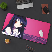 Load image into Gallery viewer, Accel World Kuroyukihime Mouse Pad (Desk Mat) On Desk