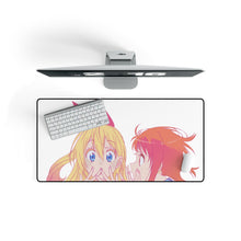 Load image into Gallery viewer, Nisekoi Chitoge Kirisaki, Kosaki Onodera Mouse Pad (Desk Mat) On Desk