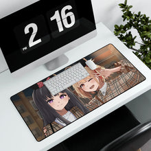 Load image into Gallery viewer, Lycoris Recoil Takina Inoue, Chisato Nishikigi Mouse Pad (Desk Mat) With Laptop
