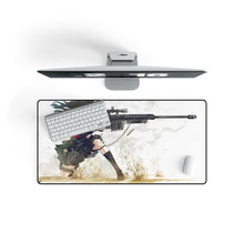 Load image into Gallery viewer, Women And Guns Mouse Pad (Desk Mat) On Desk