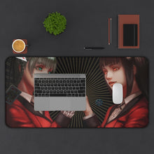 Load image into Gallery viewer, Yumeko Jabami and Kirari Momobami Mouse Pad (Desk Mat) With Laptop
