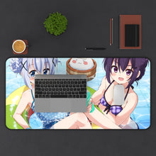 Load image into Gallery viewer, Is The Order A Rabbit? Mouse Pad (Desk Mat) With Laptop