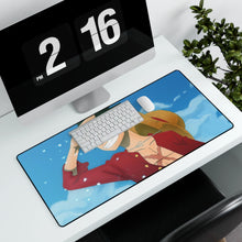 Load image into Gallery viewer, One Piece Monkey D. Luffy Mouse Pad (Desk Mat) With Laptop